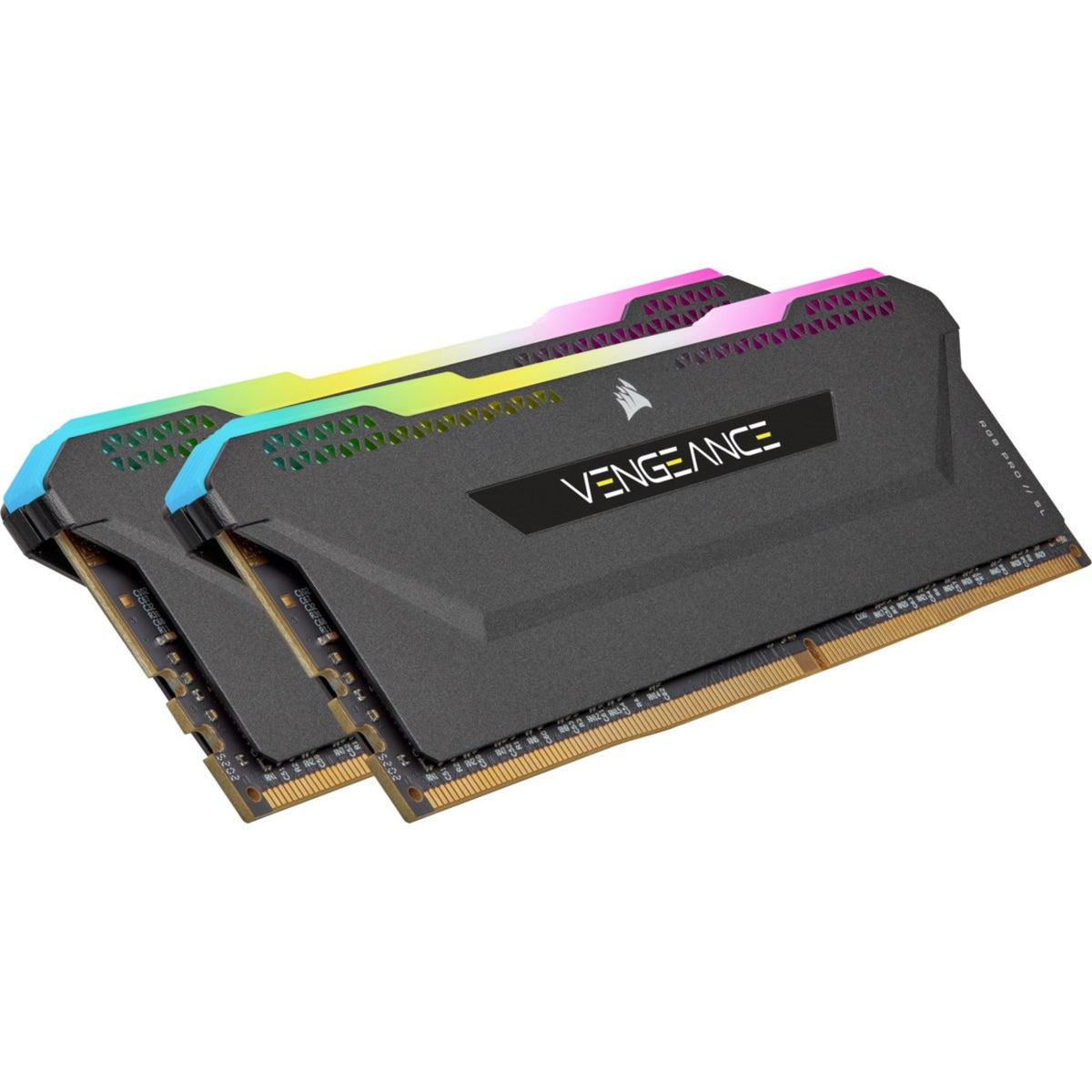 Corsair Vengeance RGB Pro SL 32GB (2 x 16GB) DDR4 DRAM 3600MHz C18 Memory Kit - Black - CMH32GX4M2D3600C18