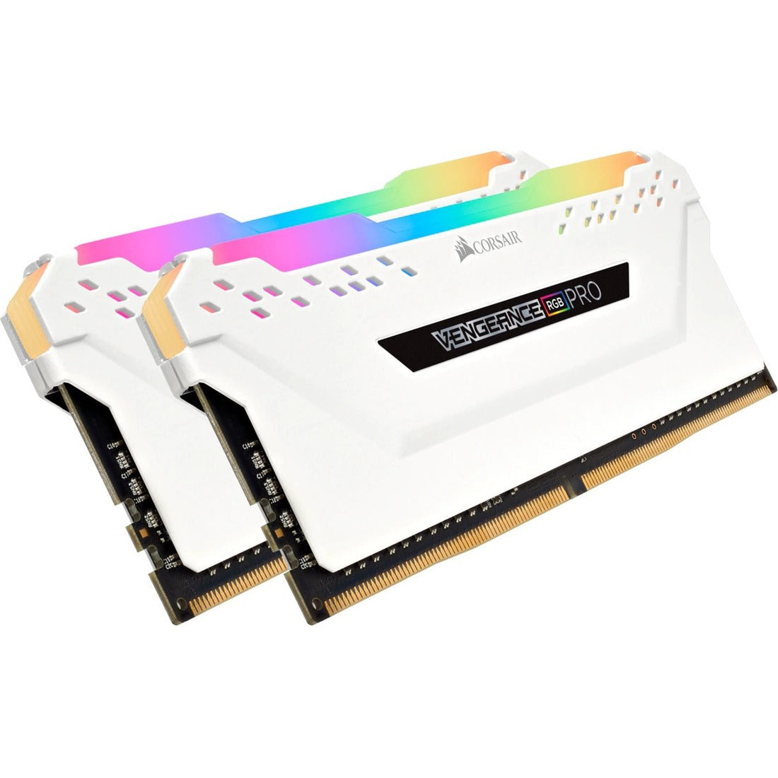 Corsair Vengeance RGB PRO 32GB (2 x 16GB) DDR4 DRAM 3200MHz C16 Memory Kit - White - CMW32GX4M2E3200C16W