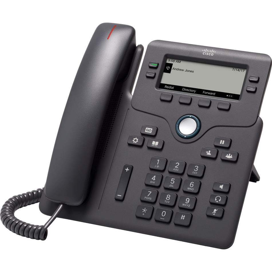 Cisco 6841 IP Phone - Corded - Corded - Wall Mountable, Desktop - Charcoal - CP-6841-3PW-AU-K9=