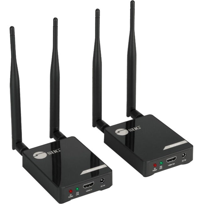 SIIG Dual Antenna 5G Wireless 1080p HDMI Extender with IR - 100M - CE-H26X11-S1