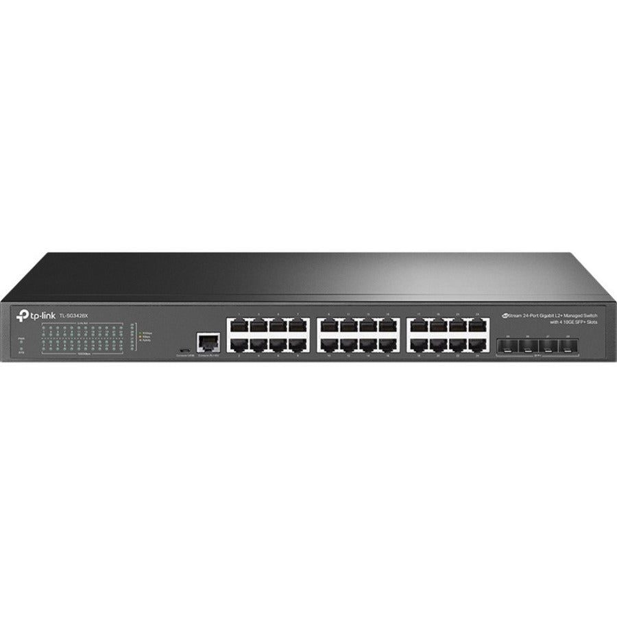 TP-Link TL-SG3428X - JetStream 24-Port Gigabit L2+ Managed Switch with 4 10GE SFP+ Slots - TL-SG3428X