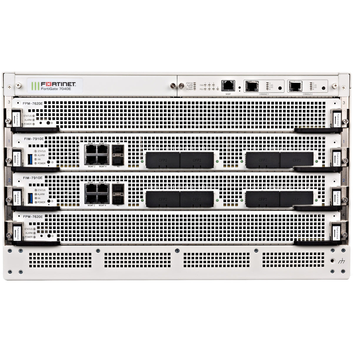 Fortinet FortiGate FG-7040E-DC Network Security/Firewall Appliance - FG-7040E-9-DC-BDL-950-12