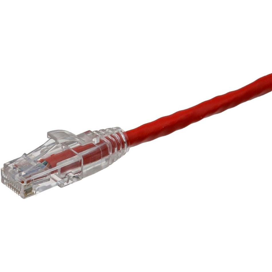 Axiom 50FT CAT6 UTP 550mhz Patch Cable Clear Snagless Boot (Red) - TAA Compliant - AXG99689