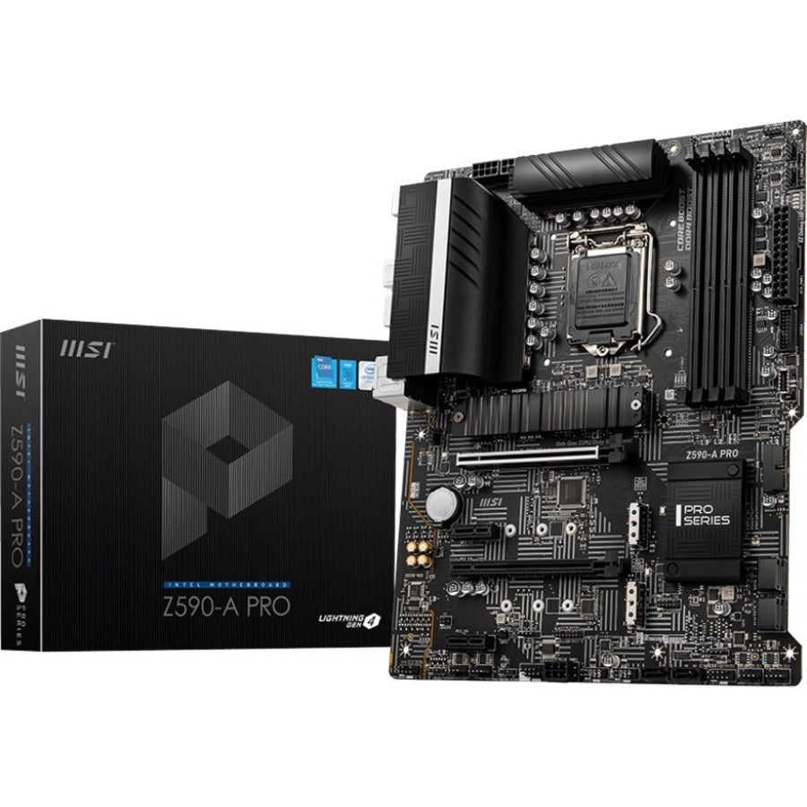 MSI Z590-A PRO Desktop Motherboard - Intel Z590 Chipset - Socket LGA-1200 - Intel Optane Memory Ready - ATX - Z590APRO