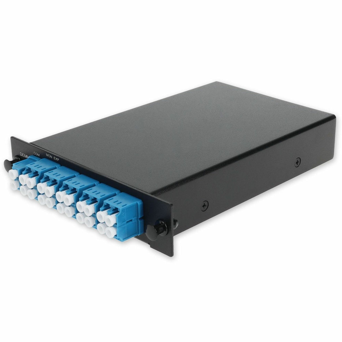 AddOn 8 Channel 1W LGX DWDM MUX and DEMUX (Duplex), ITU 100GHz, Channels 21-28, with Express Port, Monitor Port, and UPC/LC Connectors - ADD-DWDMMUXDL8EM2128
