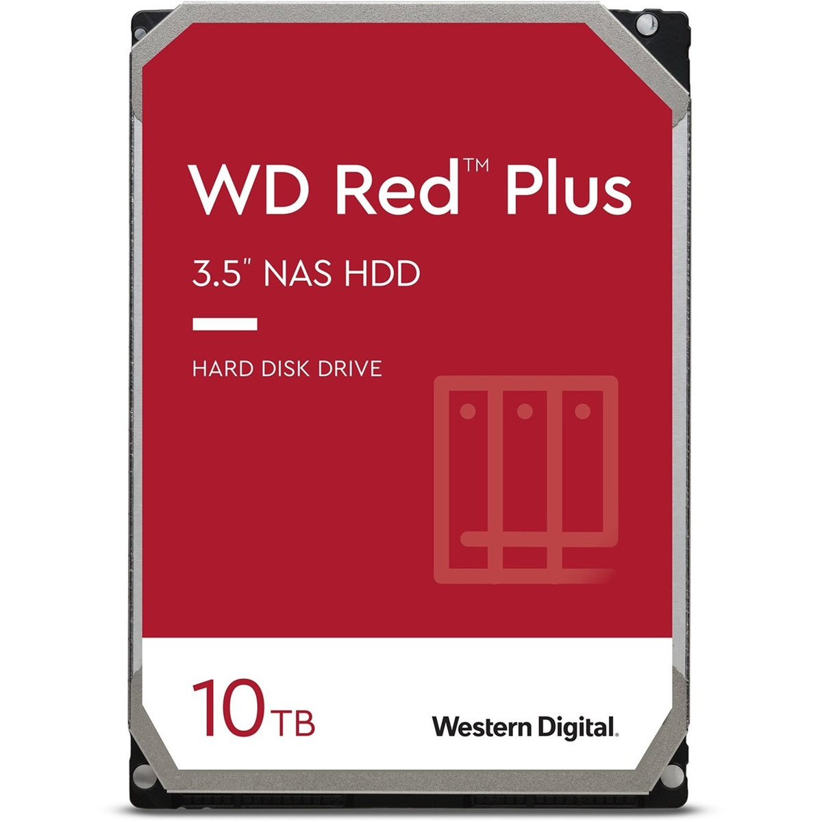 Western Digital Red Plus WD101EFBX 10 TB Hard Drive - 3.5" Internal - SATA (SATA/600) - Conventional Magnetic Recording (CMR) Method - WD101EFBX