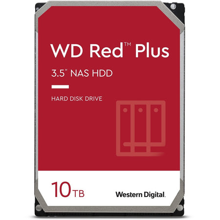 Western Digital Red Plus WD101EFBX 10 TB Hard Drive - 3.5" Internal - SATA (SATA/600) - Conventional Magnetic Recording (CMR) Method - WD101EFBX