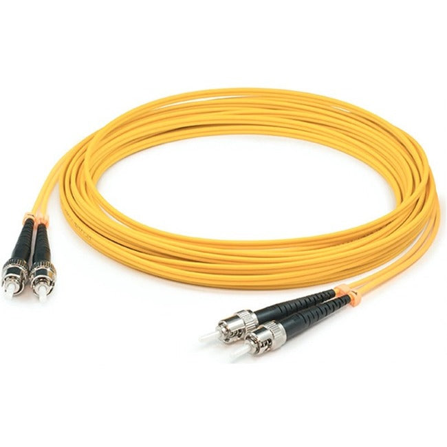 AddOn 36m ST (Male) to ST (Male) Straight Yellow OS2 Duplex Plenum Fiber Patch Cable - ADD-ST-ST-36M9SMFP