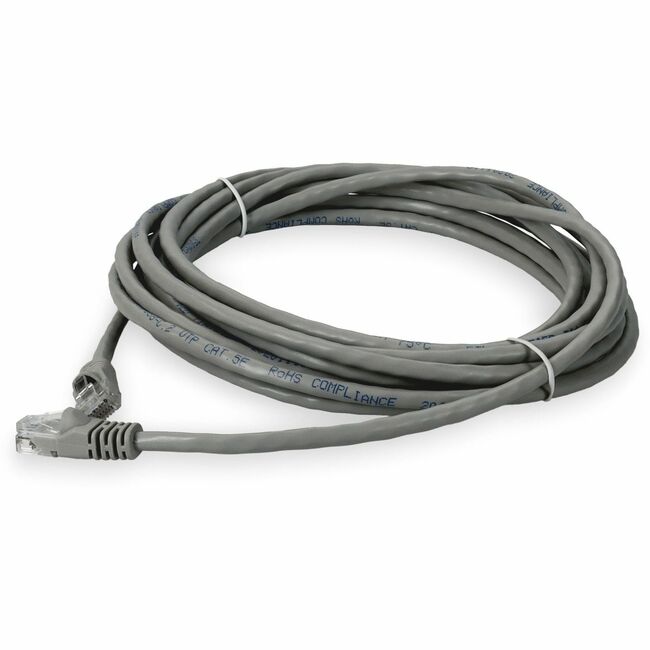 AddOn 50ft RJ-45 (Male) to RJ-45 (Male) Straight Gray Cat5e UTP PVC Copper Patch Cable - ADD-50FCAT5E-GY