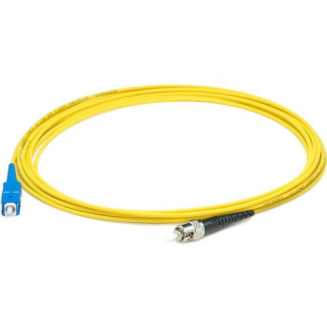 AddOn 47m SC (Male) to ST (Male) Straight Yellow OS2 Simplex Plenum Fiber Patch Cable - ADD-ST-SC-47MS9SMFP