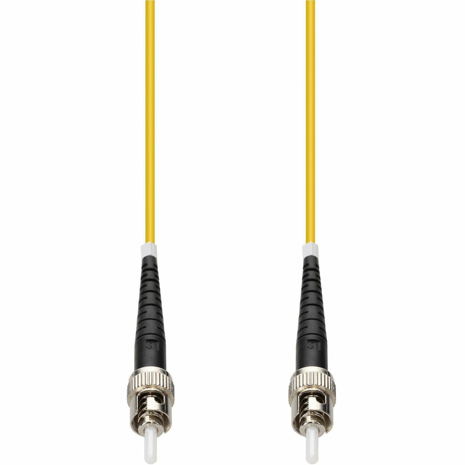 AddOn 90m ST to ST Yellow OS2 Simplex OFNP (Plenum-Rated) SMF Fiber Patch Cable - ADD-ST-ST-90MS9SMFP