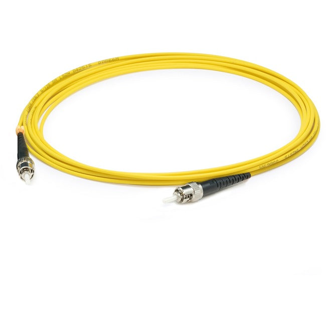 AddOn 37m ST (Male) to ST (Male) Straight Yellow OS2 Simplex Plenum Fiber Patch Cable - ADD-ST-ST-37MS9SMFP