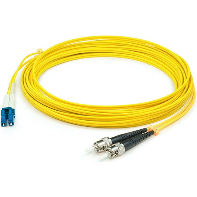 AddOn 59m LC (Male) to ST (Male) Straight Yellow OS2 Duplex LSZH Fiber Patch Cable - ADD-ST-LC-59M9SMFLZ