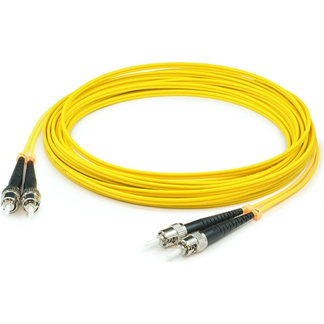 AddOn 59m LC (Male) to ST (Male) Straight Yellow OS2 Duplex Plenum Fiber Patch Cable - ADD-ST-LC-59M9SMFP