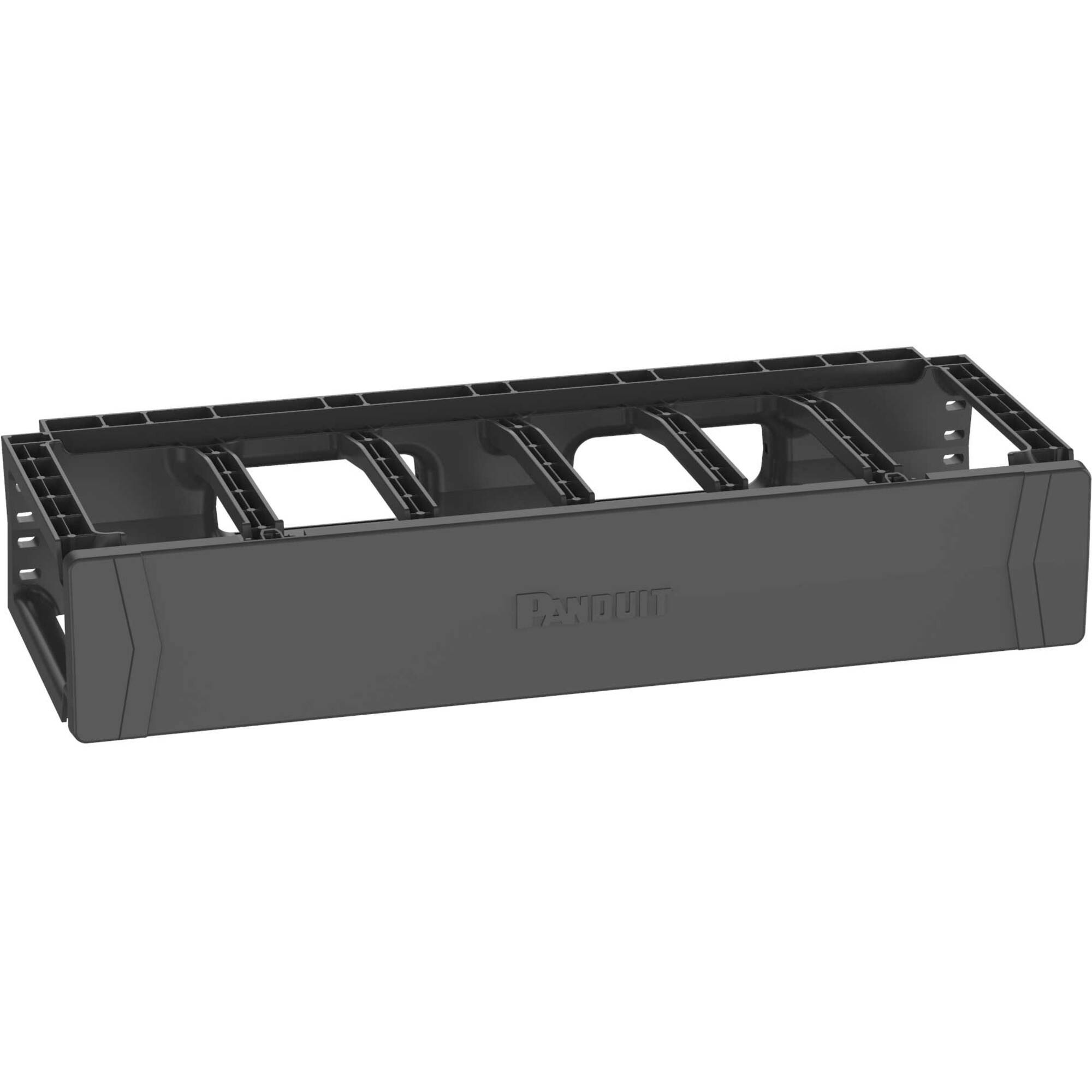 Panduit PatchRunner&trade;2 Horizontal Single Sided Manager, 2RU, Black - PR2HF2