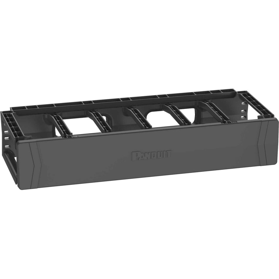 Panduit PatchRunner&trade;2 Horizontal Single Sided Manager, 2RU, Black - PR2HF2