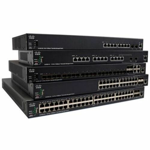 Cisco SG350X-24P 24-Port Gigabit PoE Stackable Managed Switch - SG350X-24PDK9NA-RF