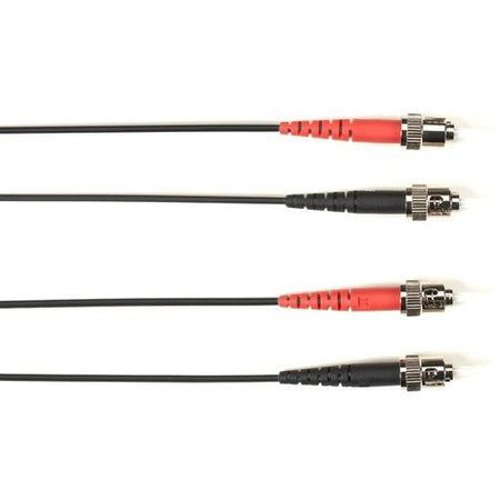 Black Box Fiber Optic Duplex Patch Network Cable - FOLZH50-002M-STST-BK