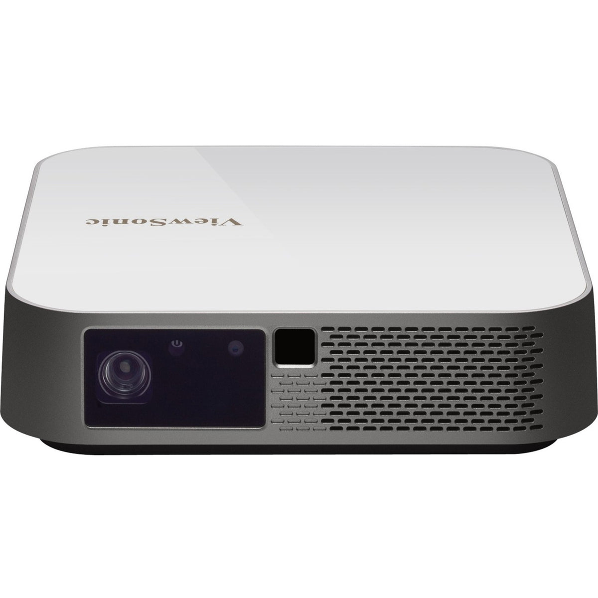 ViewSonic M2e 1080p Portable Projector with 400 ANSI Lumens, H/V Keystone, Auto Focus, Harman Kardon Bluetooth Speakers, HDMI, USB C, 16GB Storage, Stream Netflix with Dongle - M2E