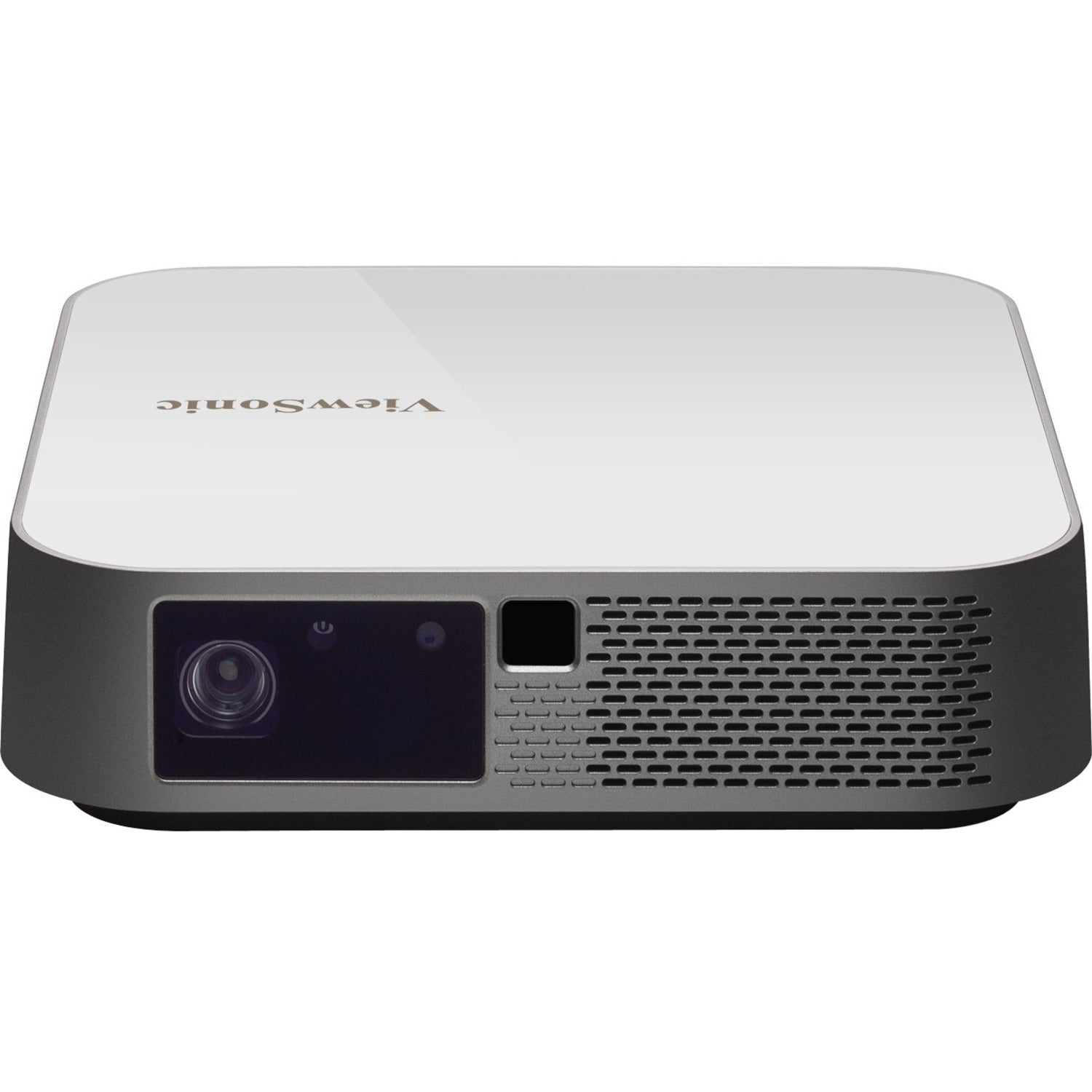 ViewSonic M2e 1080p Portable Projector with 400 ANSI Lumens, H/V Keystone, Auto Focus, Harman Kardon Bluetooth Speakers, HDMI, USB C, 16GB Storage, Stream Netflix with Dongle - M2E