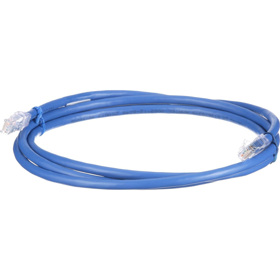 PanNet Cat 6A 24 AWG UTP Copper Patch Cord, 15 ft, Blue - UTP6AX15BU