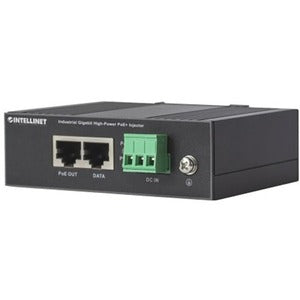 Industrial Gigabit High-Power PoE+ Injector, 1 x 30 W Port, IEEE 802.3at/af Power over Ethernet (PoE+/PoE), Metal Housing - 561365