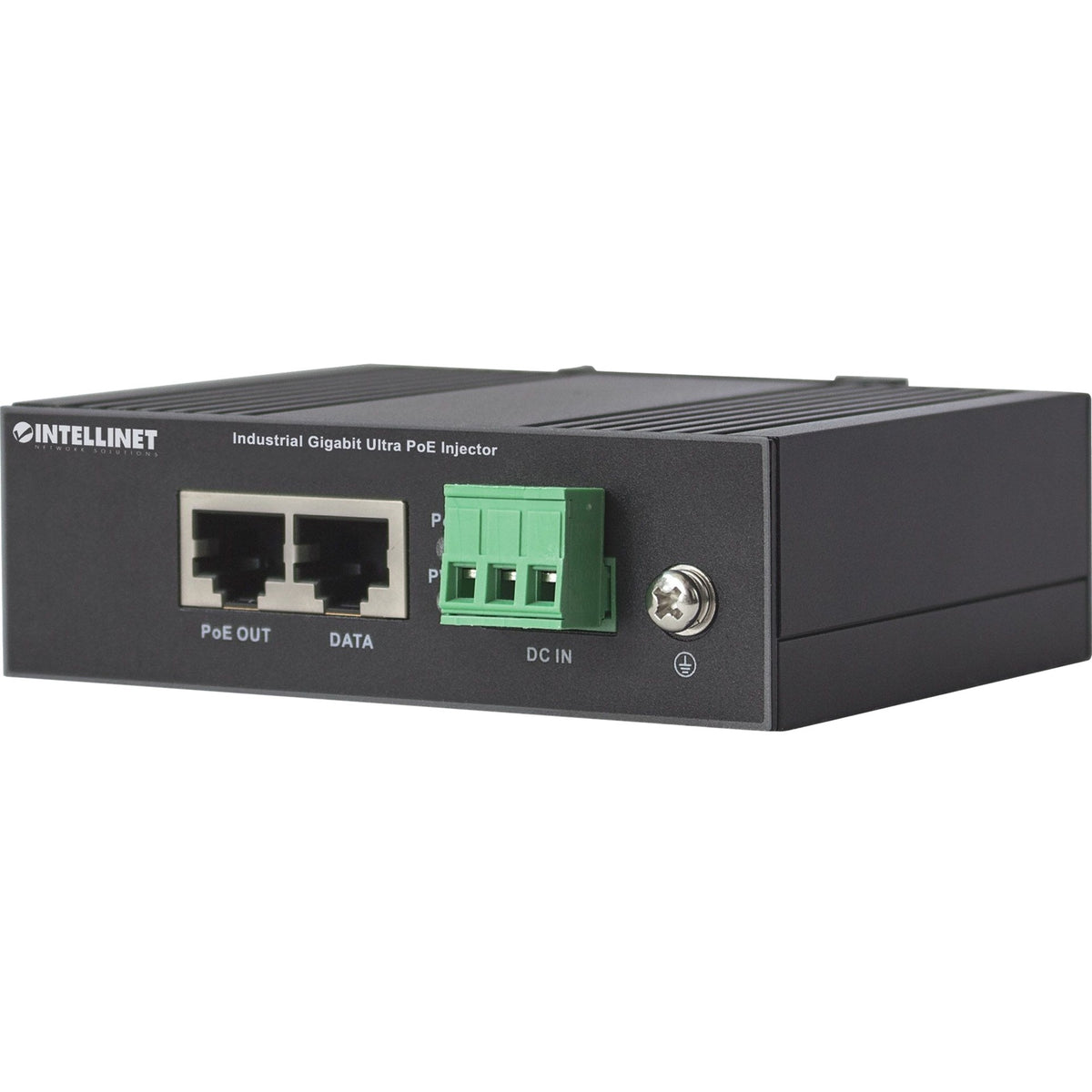 Intellinet Industrial Gigabit Ultra PoE Injector, 1 x 60 W Port, IEEE 802.3bt/at/af Power over Ethernet (Ultra POE/PoE+/PoE), Metal Housing - 561389