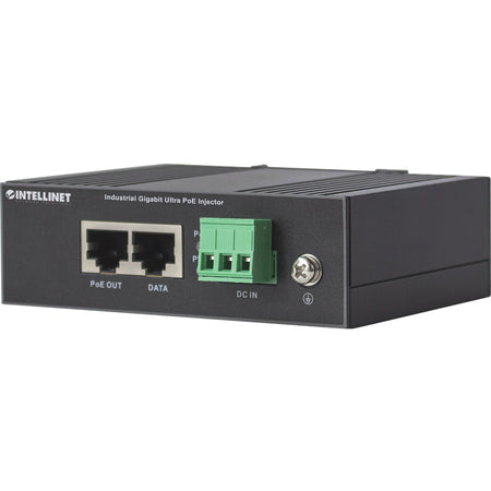 Intellinet Industrial Gigabit Ultra PoE Injector, 1 x 60 W Port, IEEE 802.3bt/at/af Power over Ethernet (Ultra POE/PoE+/PoE), Metal Housing - 561389