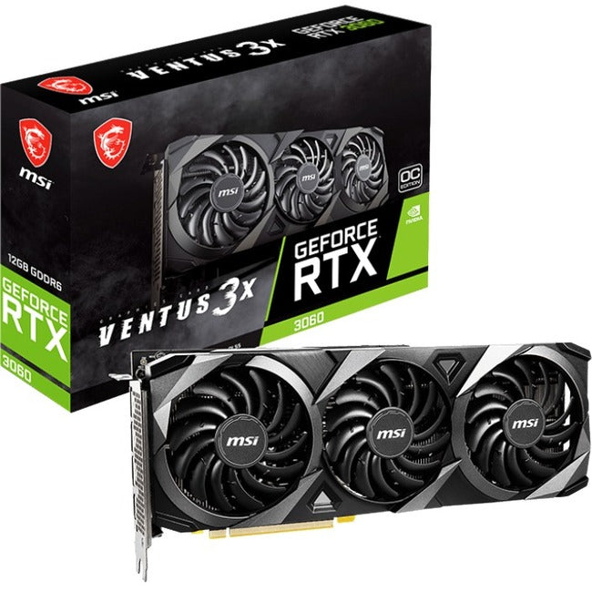 MSI NVIDIA GeForce RTX 3060 Graphic Card - 12 GB GDDR6 - G3060V3X12C