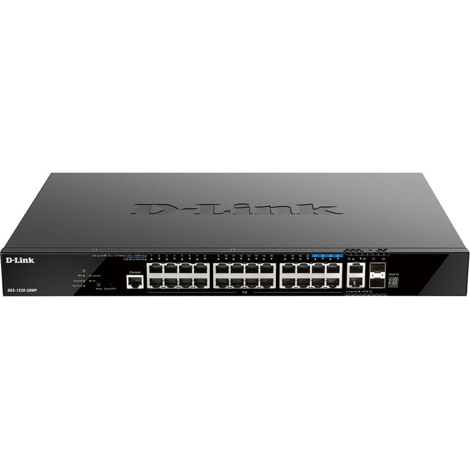 D-Link DGS-1520-28MP Layer 3 Switch - DGS-1520-28MP