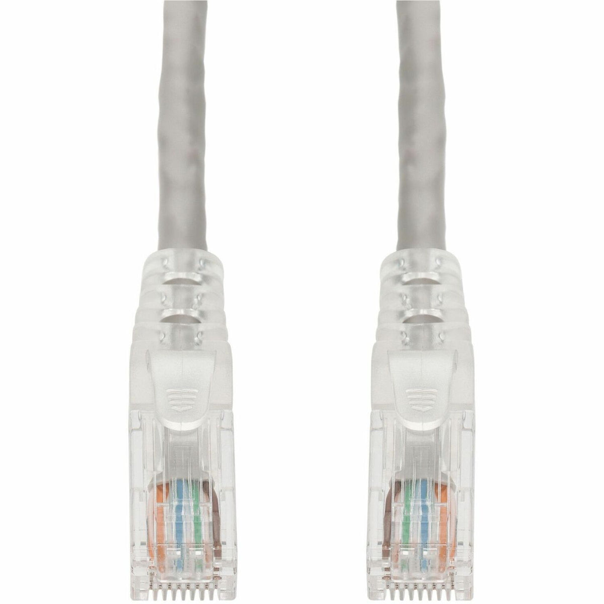 AddOn 35ft Gray CAT 6 PVC Ethernet Cable Snagless Easy Clear Boot TAA RJ-45 M/M - ADD-35FCAT6-GY-TAA