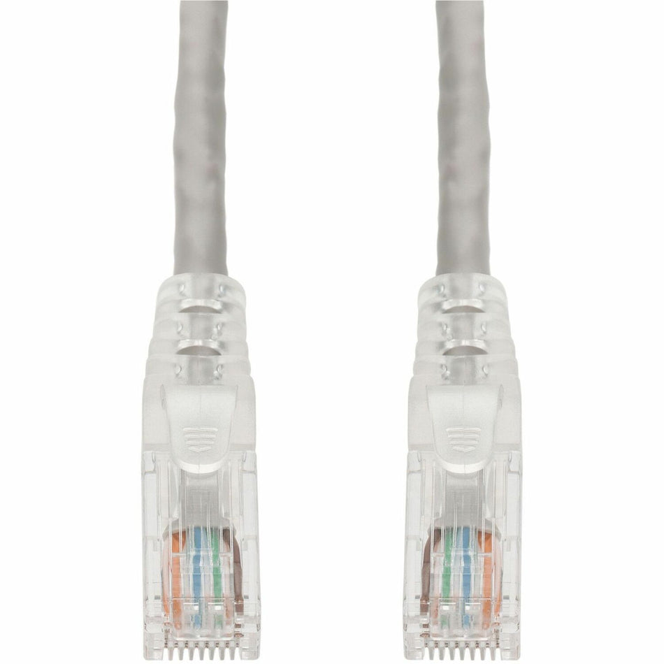 AddOn 35ft Gray CAT 6 PVC Ethernet Cable Snagless Easy Clear Boot TAA RJ-45 M/M - ADD-35FCAT6-GY-TAA