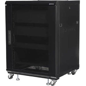 Sanus Component Series 15RU AV Rack - Home Theater Audio Rack - 34in Height - Black - CFR2115-B1