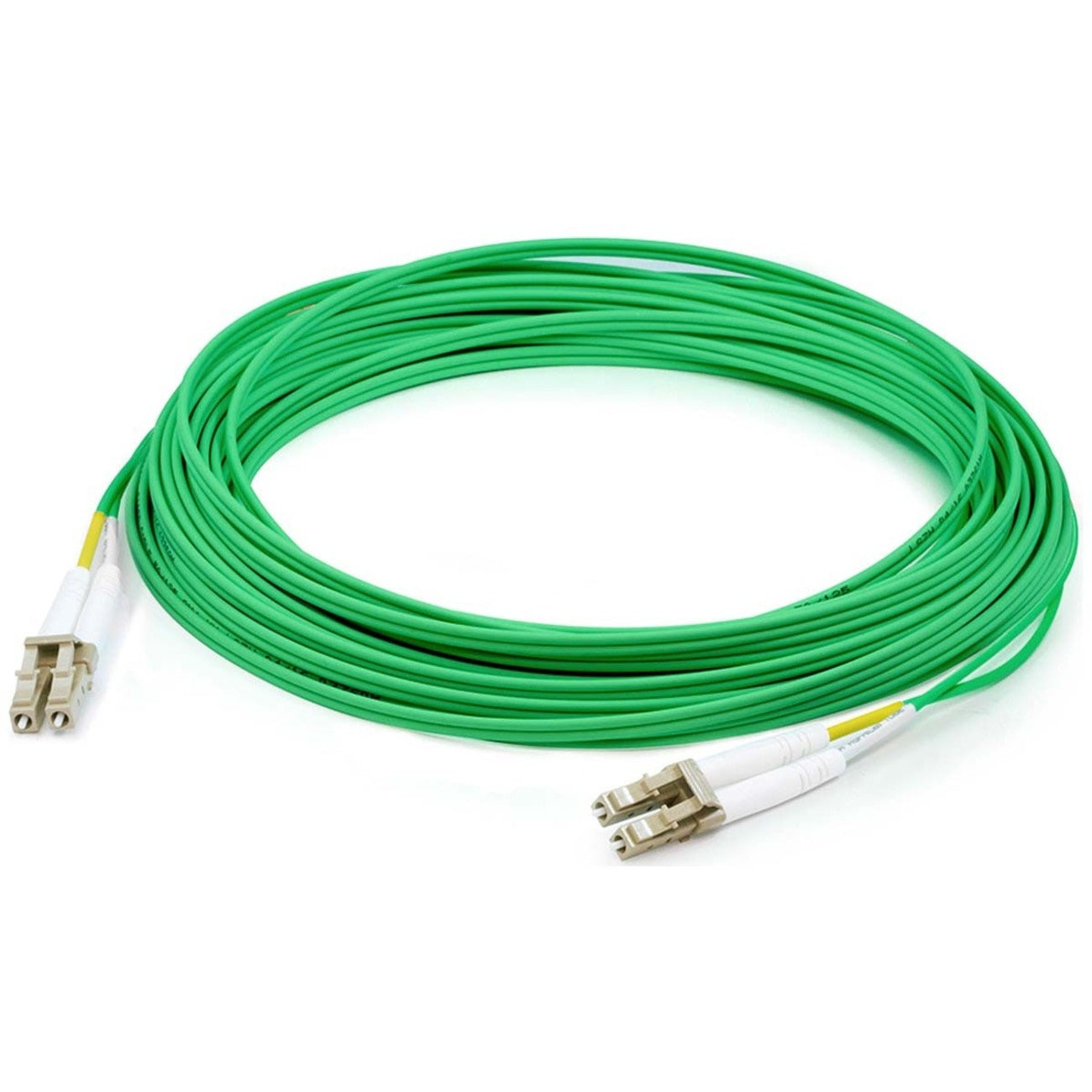 AddOn 2m LC (Male) to LC (Male) Green OM4 Duplex Fiber OFNR (Riser-Rated) Patch Cable - ADD-LC-LC-2M5OM4-GN