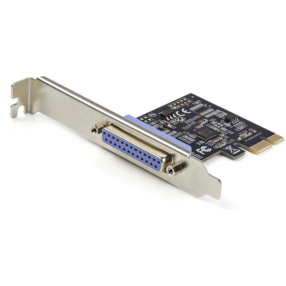 StarTech.com 1-Port Parallel PCIe Card, PCI Express to Parallel DB25 LPT Adapter Card, Desktop Expansion Controller for Printer, SPP/ECP - PEX1P2