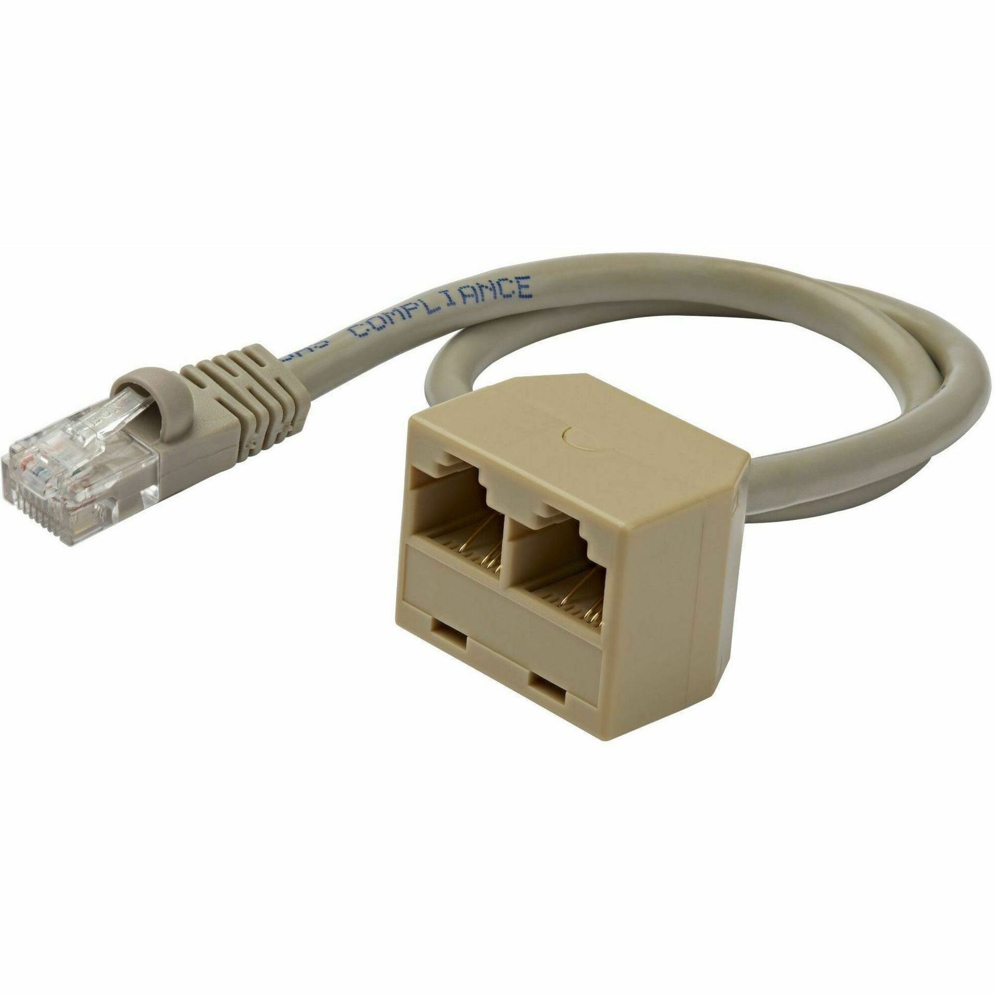 StarTech.com 2-to-1 RJ45 Splitter Cable Adapter - Network splitter - RJ-45 (M) - RJ-45 (F) - RJ45SPLITTER