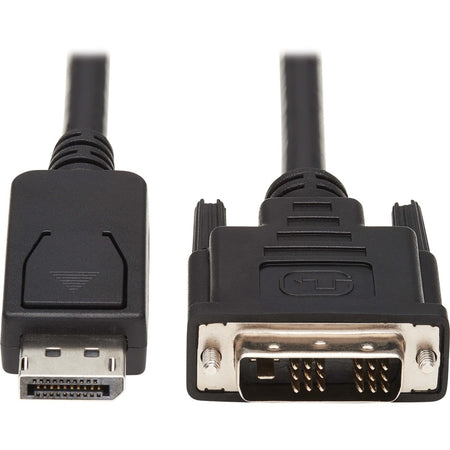 Eaton Tripp Lite Series Safe-IT DisplayPort to DVI Antibacterial Adapter Cable (DP to DVI-D Single Link M/M), 1080p 60 Hz, Black, 6 ft. (1.8 m) - P581AB-006