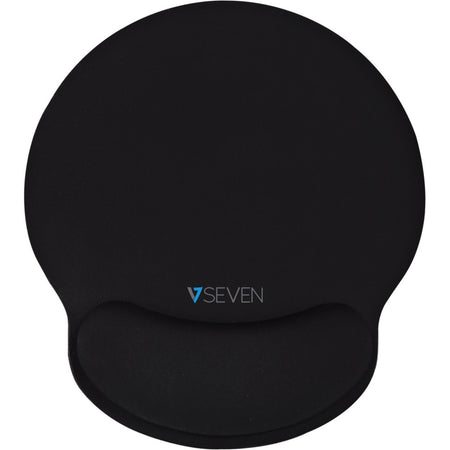 V7 Memory Foam Mouse Pad with Wrist Rest, memory foam, ergo wrist support, non-skid bottom, wrist rest - MP03BLK