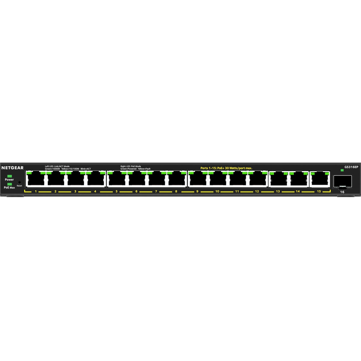 Netgear GS316EP Ethernet Switch - GS316EP-100NAS