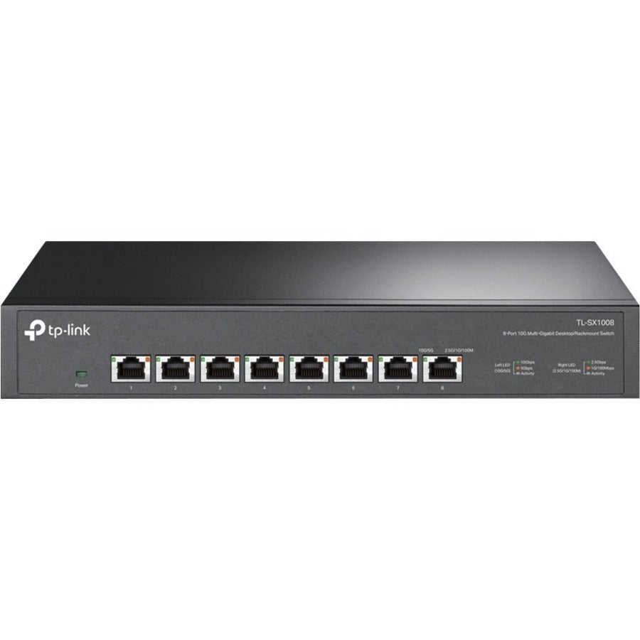 TP-Link TL-SX1008 - 8 Port 10G/Multi-Gig Unmanaged Ethernet Switch - TL-SX1008