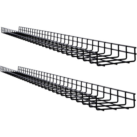 Eaton Tripp Lite Series Wire Mesh Cable Tray - 150 x 50 x 1500 mm (6 in. x 2 in. x 5 ft.), 2-Pack - SRWB6210X2STR