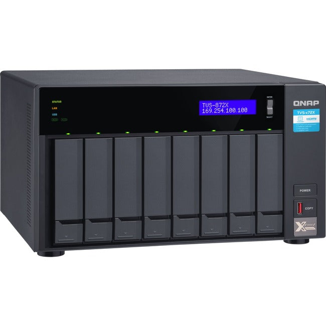 QNAP TVS-872X-I3-8G SAN/NAS Storage System - TVS-872X-I3-8G-US