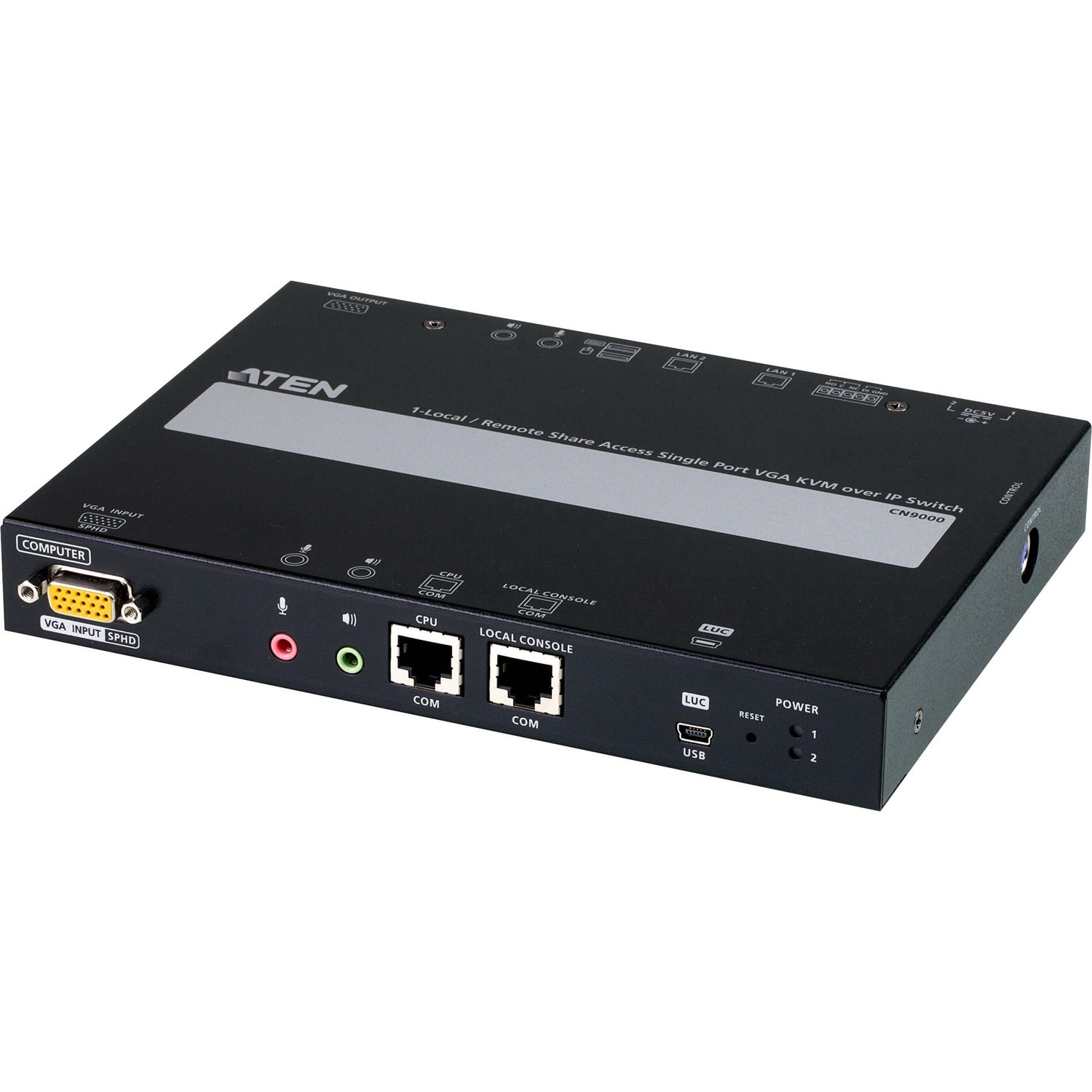 ATEN 1-Local/Remote Share Access Single Port VGA KVM over IP Switch - CN9000