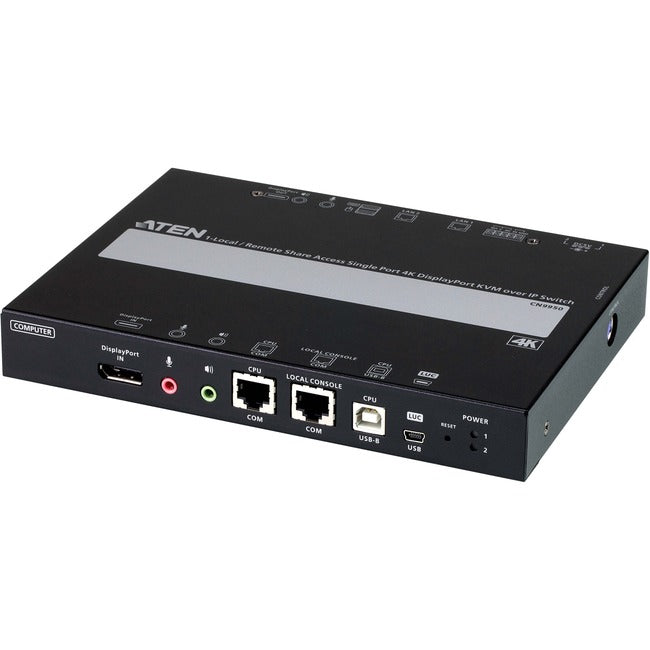 ATEN 1-Local/Remote Share Access Single Port 4K DisplayPort KVM over IP Switch - CN9950