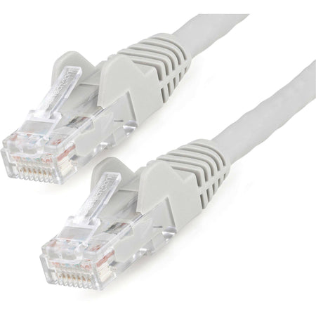 StarTech.com 1ft (30cm) CAT6 Ethernet Cable, LSZH (Low Smoke Zero Halogen) 10 GbE Snagless 100W PoE UTP RJ45 Gray Network Patch Cord, ETL - N6LPATCH1GR