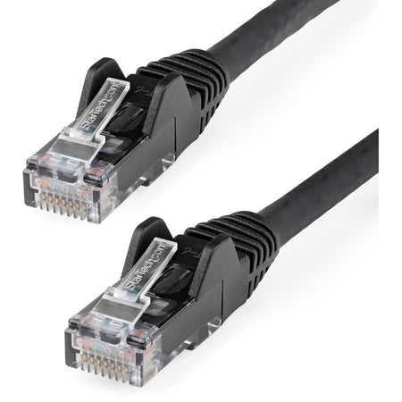 StarTech.com 6ft (1.8m) CAT6 Ethernet Cable, LSZH (Low Smoke Zero Halogen) 10 GbE Snagless 100W PoE UTP RJ45 Black Network Patch Cord, ETL - N6LPATCH6BK
