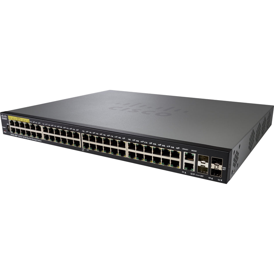 Cisco SF350-48MP 48-Port 10 100 PoE Managed Switch - SF350-48MP-K9NA-RF