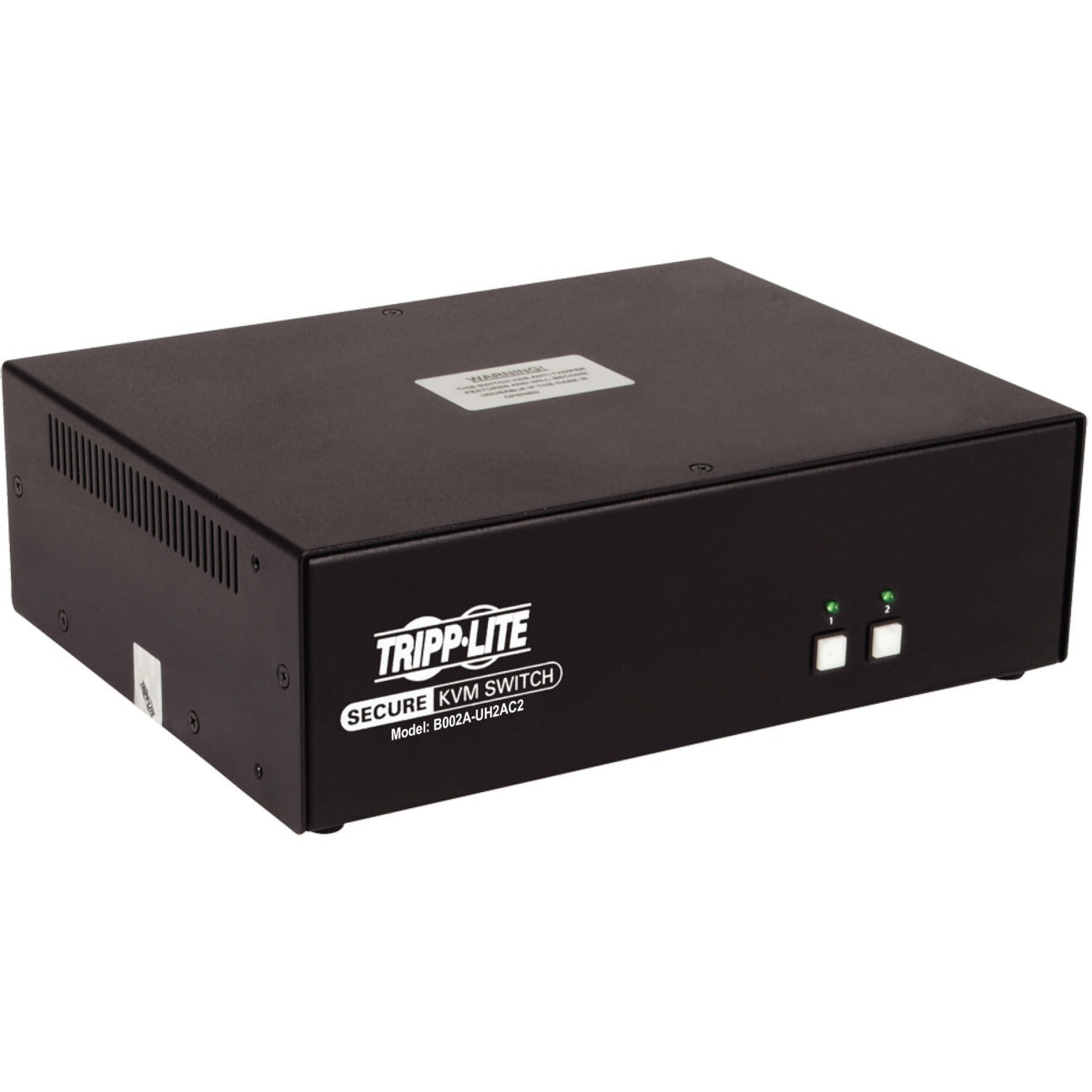 Tripp Lite by Eaton Secure KVM Switch, 2-Port, Dual-Monitor, HDMI, 4K, NIAP PP3.0, Audio, CAC, TAA - B002A-UH2AC2