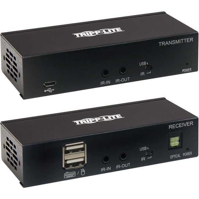 Tripp Lite by Eaton HDMI over Cat6 Extender Kit, KVM Support, 4K 60Hz, 4:4:4, USB/IR, PoC, HDR, HDCP 2.2, 230 ft., TAA - B127A-1A1-BHBH