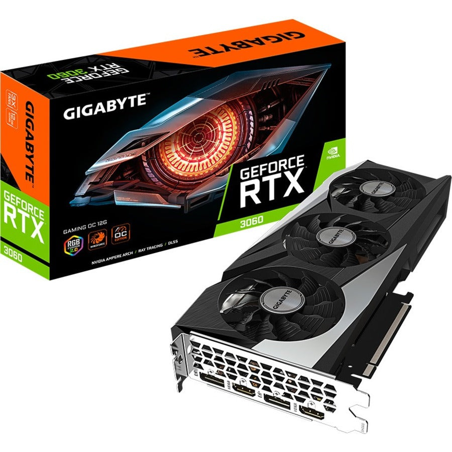 Gigabyte NVIDIA GeForce RTX 3060 Graphic Card - 12 GB GDDR6 - GV-N3060GAMING OC-12GD